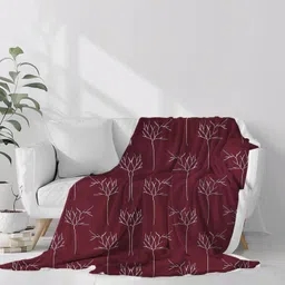 Krishnam Home 300Tc Glace Printed Cotton Bedsheet Perfect for King Size Bedsheet,Includes 1 Double Bed Sheet Size(90X100 Inch) and 2 Pillow Covers|Color- Purple,300 TC image 2