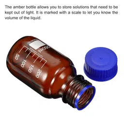 FZN Borosilicate Glass Amber Reagent Bottle 250ml Screw Cap | Pack Of 1 | Reagent Bottle For Lab | image 4