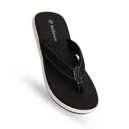 nostrain Angular Canvas Slippers for Men, Triple-Density Sole image 1