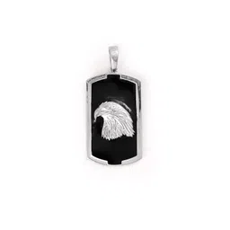 vinayak house of silver The Eagle Gaze Silver Pendant | 925 Sterling Silver | For Men & Boys image 1