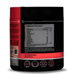 Sculpts Nutrition Premium BCAA 375g | Pre Workout & Intra Workout Supplement with Added 1000mg Citrulline Malate & 2500mg L-Glutamine | Strawberry Flavour - 30 servings image 2
