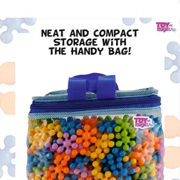 ToyMagic Star Interlink Construction Play - 400 Pcs | Creative Interlocking Building Blocks for Kids | Stem Educational Toys for Boys & Girls Age 3+ | Enhances Motor Skills & Imagination, Multicolor image 2