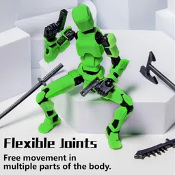 Ramoni Action Figure Toys, Dummy 13 Action Figure Toys, Polyarticular Movable Titan 13 Action Figure, High Degree&Freedom Multi Articular Action Figures For Desktop Decor Game Lovers &Game image 3