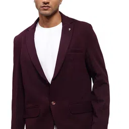 showoffff Men's Single Breasted Slim Casual Blazer image 1