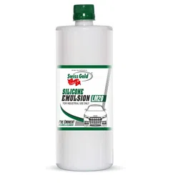 SWISS GOLD Silicone Emulsion 1L | Works as Dashboard Polish, Exterior Trim Restorer, Plastic, Rubber Parts | All in One Polish for Automotive, Household and Industrial Use (1 Liter) image 1