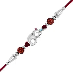 okos Rakshbandhan Rakhi | Rakhi For Brother, Bhaiya, Bhai | Rakhi Combo | Rakshabandhan Gift Set| Rakhi Gift| Kundan Rakhi Combo Set| Rakhi Set for Brother image 3