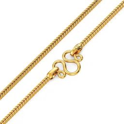 joyalukkas 22k (916) Purity BIS Certified Dazzling Gold Chain For Women image 1