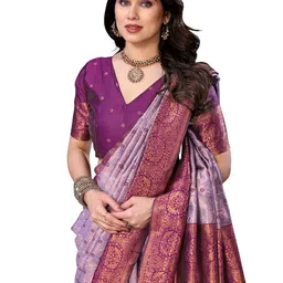 avantika fashion Women's Kanjivaram Soft Silk Banarasi Sarees With Blouse Piece For Women image 1