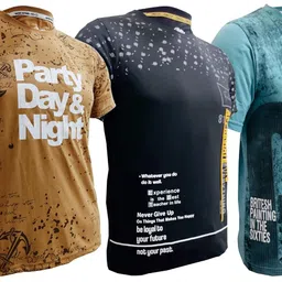 shaun Men T-Shirt (N704MN3_$1P_Pack of 3) image 3