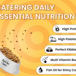 bark out loud BARK OUT LOUD,Vivaldis - Essentials Dog Food-Small/Mini Breed | Real Chicken & Egg | Gluten Free Prebiotics, Fish Oil for Immunity | Adult Dry Dog Food for Shitzu, Poodle - 1Kg image 5