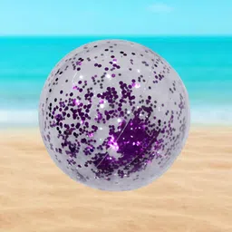 calandis CALANDIS® 3xInflatable Beach Ball Funny Swimming Pool Toy for Kids Birthday Party Supplies 60cm Violet | Exercise Balls | Fitness Equipment & Gear image 3