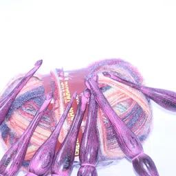 custom wooden crafts Handmade Wooden Ergonomic Crochet Hooks Set (7 Pcs)-Ideal for Arthetic Hands,Versatile Yarn Crafting Perfect Gifts for Her (Pink) image 5