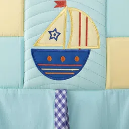 Blooming Buds Diaper Stacker Blue - Sailboat (60X27X15cm) Baby Nursery Bedding; Suitable for Newborn to 3 Years image 3