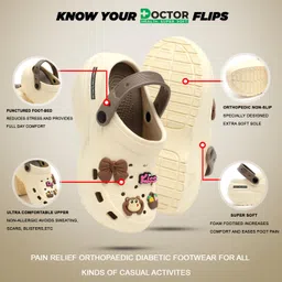 doctor health super soft Stylish and Anti Skid Women Clogs with Cushioned Footwear | Adjustable Strap Clogs | Comfortable | Lightweight | Everyday Wear image 4