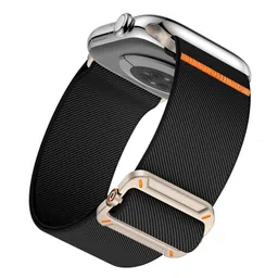 VEMIGON Sport Nylon Band Compatible with Apple Watch Series 9/8/7 (41mm/45mm) | Series 10 (42mm/46mm) | SE2/SE/6/5/4 (40mm/44mm) | Ultra 49mm | Series 3 38mm, Elastic Fabric Solo Loop Strap for iWatch image 1