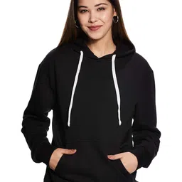 campus sutra Full Sleeve Solid Women Sweatshirt image 1
