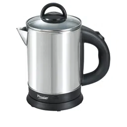 Prestige 1.7 Litres Electric Kettle(PKGSS 1.7)|1350 Watts |Silver and Black | 1.7 Litres | Stainless Steel| Automatic Cut-off | Wide Mouth | Power Indicator | Single-Touch Lid Locking image 1