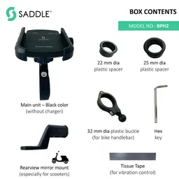 saddle BPH 2 Bike/Motorcycle/Scooter Mobile Phone Holder Mount, Ideal for Maps and GPS Navigation image 3