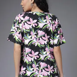 zelena Maternity Feeding Top with Zip for Women | 100% Cotton Pre & Post Pregnancy Printed Top for Pregnant Woman | Nursing Top for Easy Breastfeeding for Mothers image 3