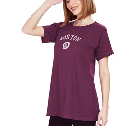 weet Women's Cotton Long Printed T-Shirt image 5