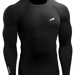 just rider Full Sleeve Compression T-Shirt - Athletic Base Layer Tights for Fitness image 1