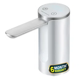 iBELL HFH3 Water Dispenser, 1200 mAh USB Charged, LED Display, Foldable Water Pump (Silver) image 1