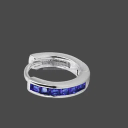 darshraj 925 Sterling Silver Nose Ring with Delicate Gemstone Accent|for girl |women|8mm size image 4