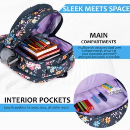 beauty girls SCHOOL BAG_1521|TUTION BAG| COLLEGE BACKPACK|OFFICE BAG| WATER RESISTANT BAG |32L SCHOOL BAG FOR GIRLS & WOMEN image 4