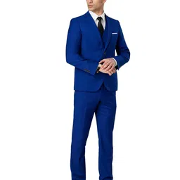 tweedlad Men’s Slim Fit 3 Pieces Suit Set Business Casual Men Suit Two Button with Tie image 3