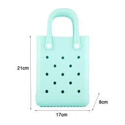 2xBeach Tote Bag Summer Waterproof Open Tote Bag for Women Lightweight Handbag Light Green Clothing, Shoes & Accessories Womens Handbags & Bags image 4