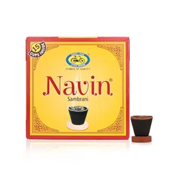 Cycle Pure Navin Sambrani Dhoop Cups for Pooja (45 pcs) | Havan Cups for Pooja, Home & Festivals | Natural Guggal/Loban Dhoop Original | Dhoop Cones | Pack of 3 (15 Cups/Pack + 1 Burner Plate/Pack) image 4