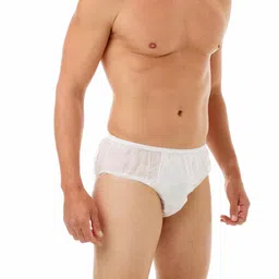 dreamweavers Disposable Unisex Underwear, Brief Spunless Regular White (Pack of 20) - Free Size image 2