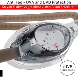 SHIFTER Swimming Combo Kit Regular Fit (28in to 42in) Swimming Short, Goggles, Silicone Cap, 2Pc Ear Plugs, 1 Pc Nose Clip, Swimming Suit (Black) (36 INCH) image 3