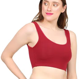 Mysha Cotton Full Coverage Non Padded Wire Free Air Sports Bra for Women (Pack of 2) image 4