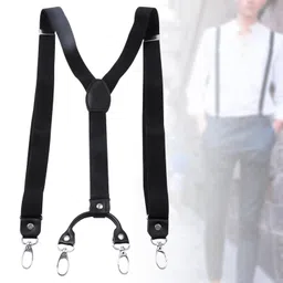 club bollywood The Style Sutra 4xMens Suspenders Adjustable Heavy Duty Elastic Straps Y Back Braces Black|Clothing Shoes & Accessories | Mens Accessories | Suspenders Braces image 3