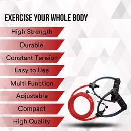 fiable Exercise Toning Tube Resistance Band image 4