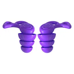 Enakshi (LABEL) Creations Silicone Earplugs Comfortable Sleeping Ear Plugs For Noisy Places Work Study PurpleBusiness & Industrial|Facility Maintenance & Safety|Personal Protective Equip/Ppe|Ear image 1