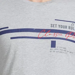 classic polo Men's Round Neck Cotton Multicolor Slim Fit Printed T-Shirt image 4