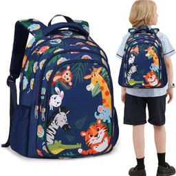 frantic Waterproof Polyester 26 L School Backpack School Bag Daypack Picnic Bag For Boys & Girl(Parent_P44) image 2