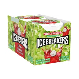 decadent foods Ice Breaker Cherry Limeade Sugar-Free Mints with Flavor Crystals, 42g (From USA) New Flavour image 4