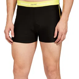 i-swim MENS COSTUME IS-5508 BLACK YELLOW MANTONGNI WITH POCKET SIZE FREE SIZE WITH GOGGLES SILICONE IS-SG LARGE WITH BOX GREY AND 100% SILICONE SWIMMING CAP PLAIN RED image 1