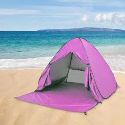 loom tree LOOM TREE® Beach Tent Automatic Beach Tent Pop Up Tent for Beach Mountaineering Fishing Pink | Outdoor Sports | Camping & Hiking | Tents & Canopies | Tents image 4