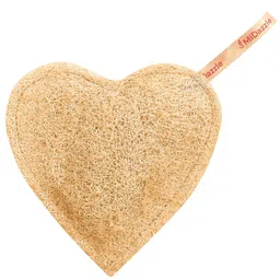 omidazzle Midazzle 100% Natural Body Scrubber Loofah for Bathing (Beige) (Heart) - Pack of 2 image 3
