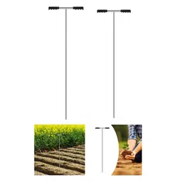 The Style Sutra Soil Probe Rod Lawn Nonslip Gophers Run Metal Garden Gardening with T Handle 122cm|Home & Garden | Moisture & pH Meters|1 Soil Probe Rod image 3