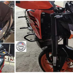 Yobbo Universal Front JB Racing Small Windscreen Windshield Deflector Wind Sheld Protector Kit Touring Bolt Visor with Hole Unbreakable Fibre Glass Bike Styling Fairing Headlight Screen Shield image 4