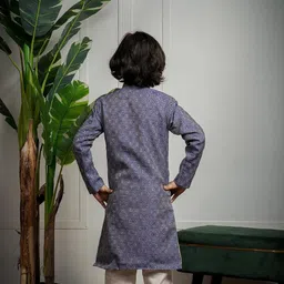 amzira Mens Traditional Ethnic Wear Indo Western Style Kurta Pajama Set image 5