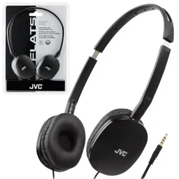 jvc america JVC HAS160B Flats Lightweight Headband Headphones (Black) image 1