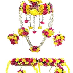 12seasons Set for Women Floral Gota Patti for Women & Girls (Mehandi/Haldi) image 1