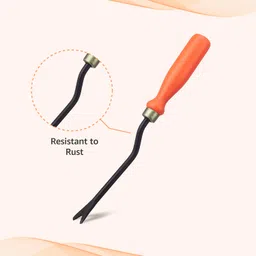 Amazon Brand - Solimo 3-Piece Garden Tool Set | Small Shovel, 2-inch Khurpi & Weeder | Terrace Gardening Accessories image 2