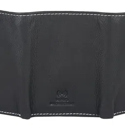 napa hide Black Leather Men's Wallet (NPH) (BLACK1) image 3